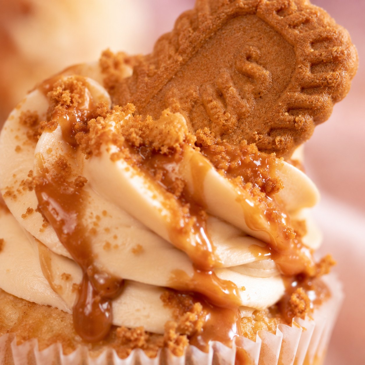 Caramel biscuit detail