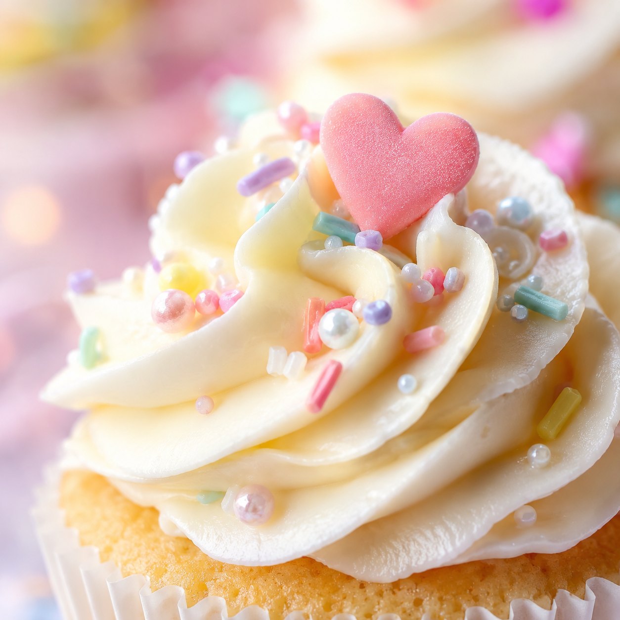 Pastel heart detail