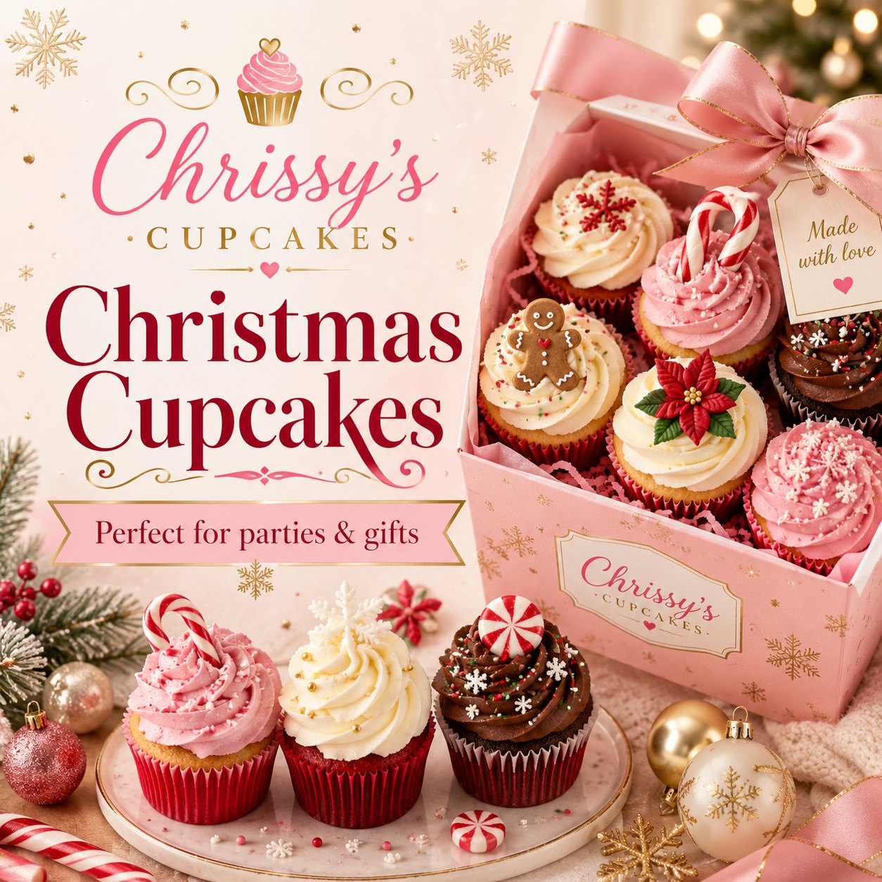 Christmas cupcakes